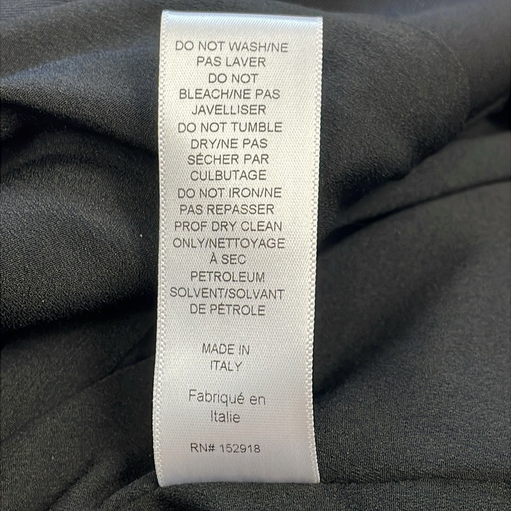 New Carolina Herrera Sleeveless Trench Dress Black Blazer Style with Slit Wool - Picture 13 of 15